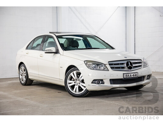 4/2009 Mercedes-Benz C280 Avantgarde W204 4d Sedan Calcite White V6 3.0L