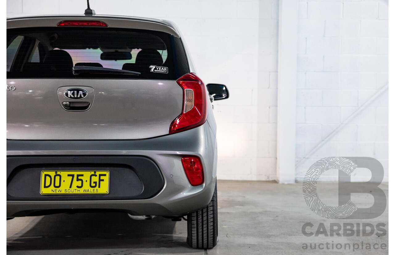02/2020 Kia Picanto S (FWD) JA MY20 5D Hatchback Titanium Silver Metallic 1.2L
