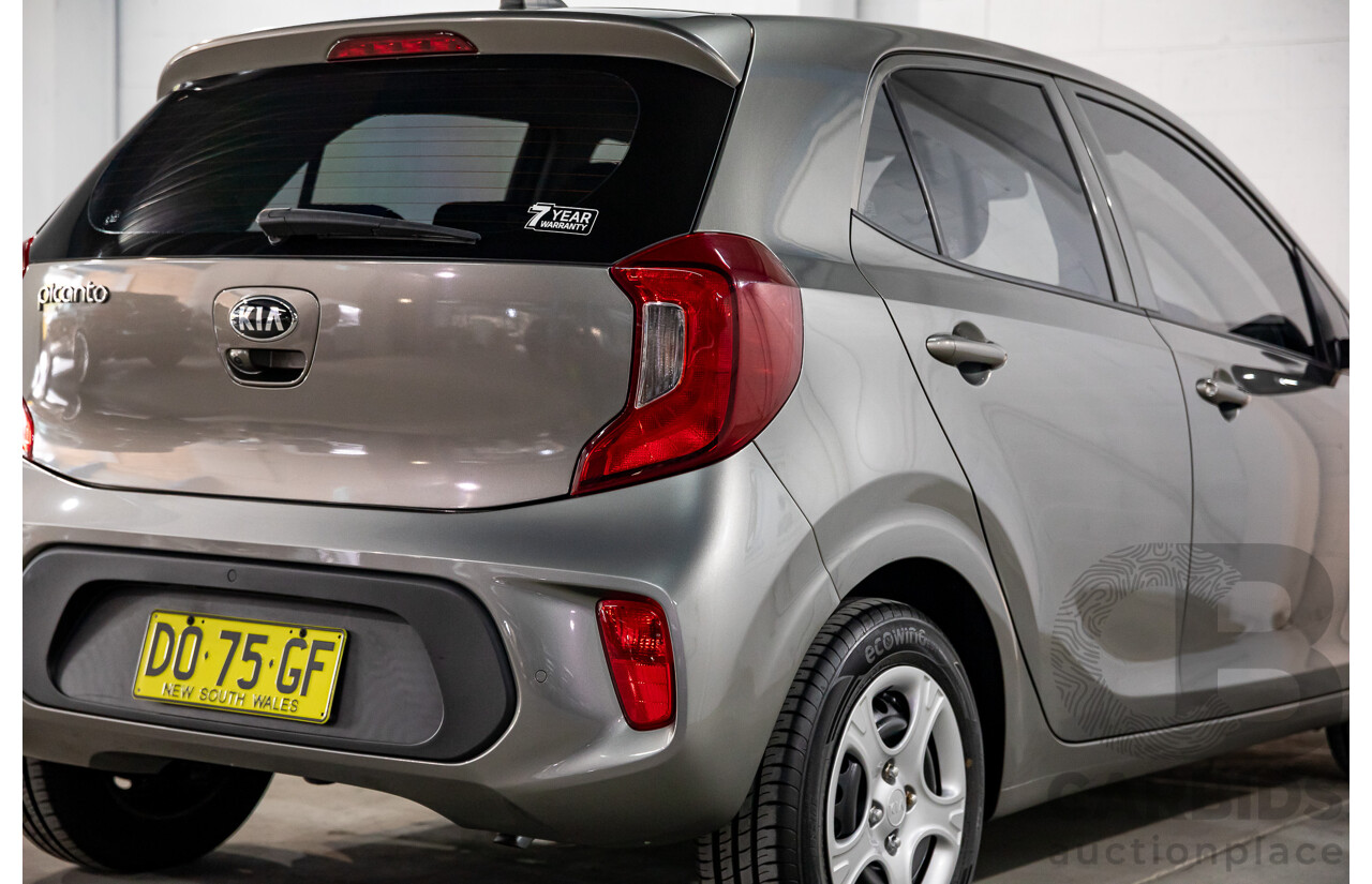 02/2020 Kia Picanto S (FWD) JA MY20 5D Hatchback Titanium Silver Metallic 1.2L