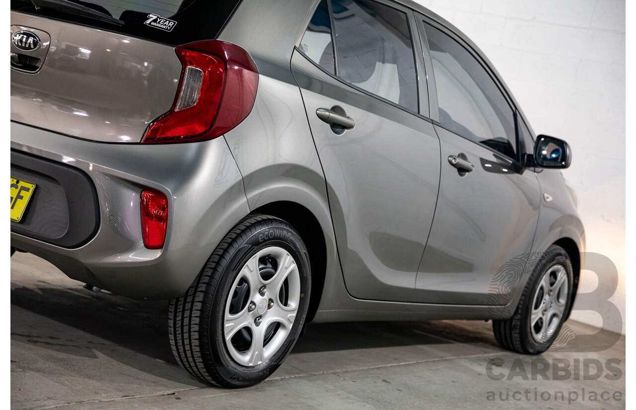 02/2020 Kia Picanto S (FWD) JA MY20 5D Hatchback Titanium Silver Metallic 1.2L