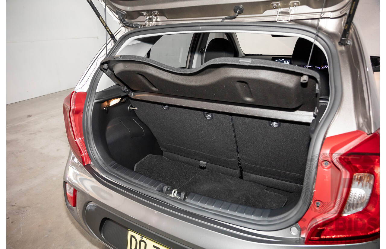 02/2020 Kia Picanto S (FWD) JA MY20 5D Hatchback Titanium Silver Metallic 1.2L