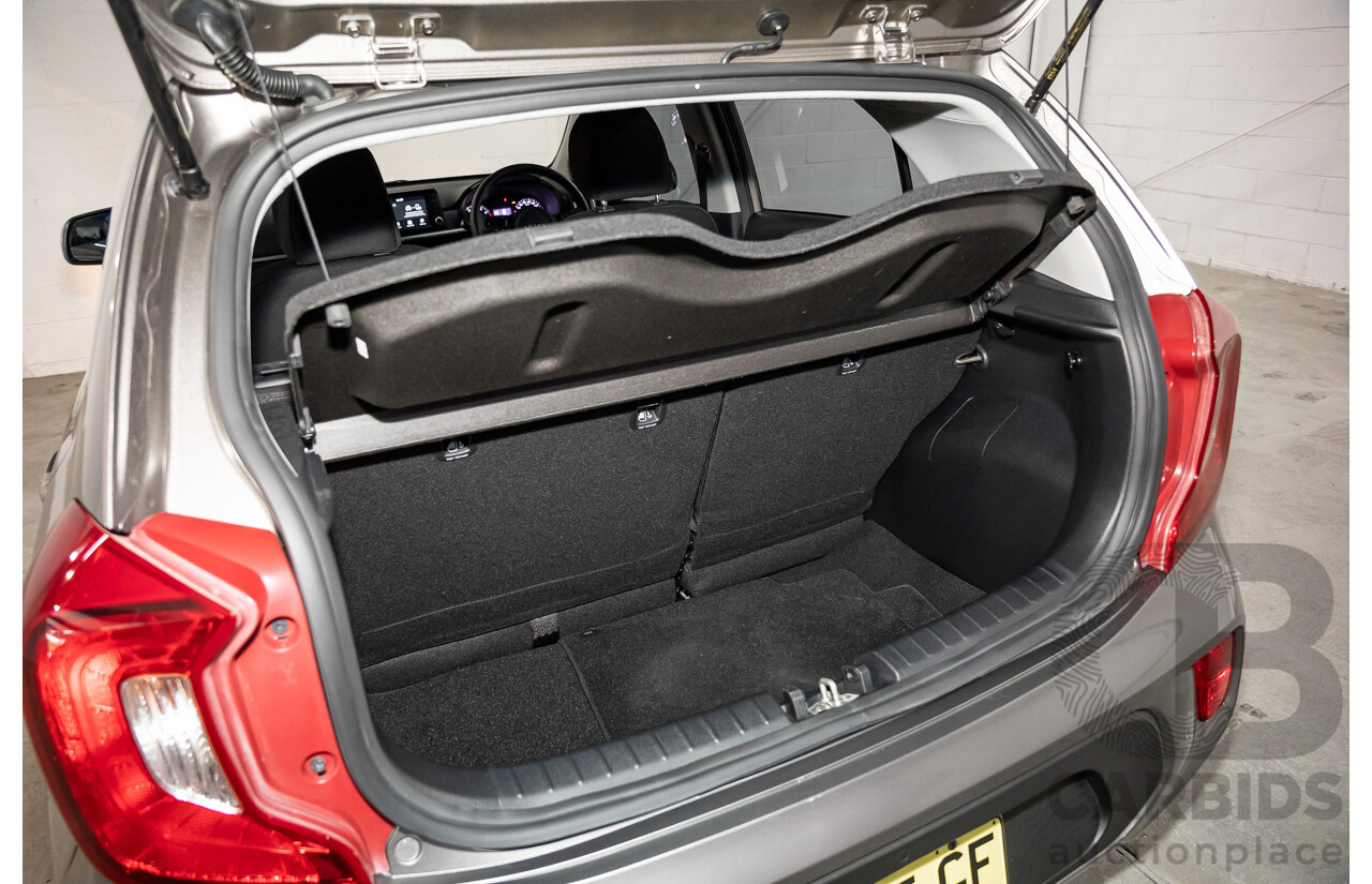 02/2020 Kia Picanto S (FWD) JA MY20 5D Hatchback Titanium Silver Metallic 1.2L