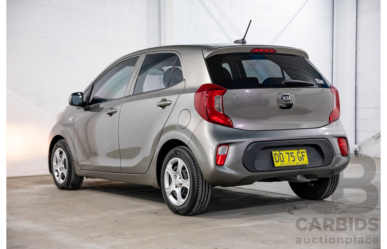 02/2020 Kia Picanto S (FWD) JA MY20 5D Hatchback Titanium Silver Metallic 1.2L