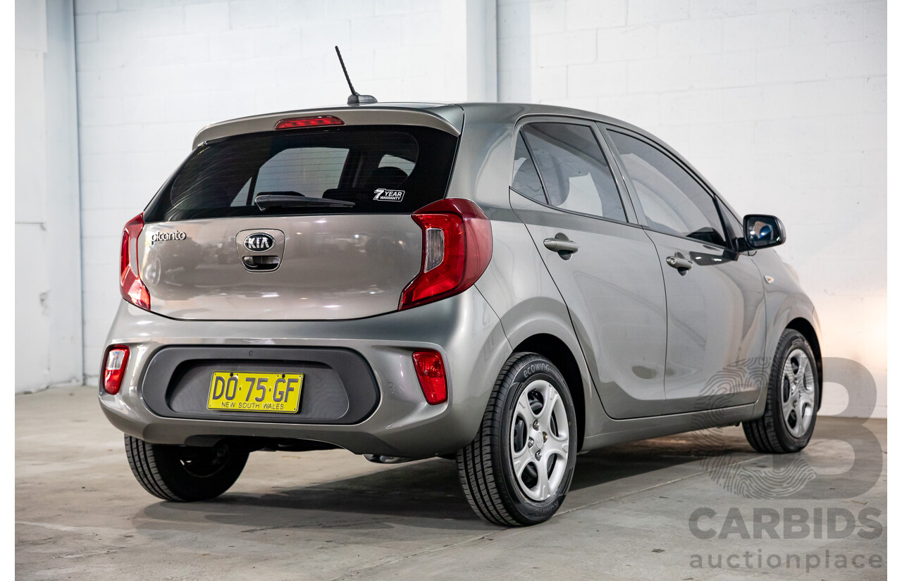 02/2020 Kia Picanto S (FWD) JA MY20 5D Hatchback Titanium Silver Metallic 1.2L