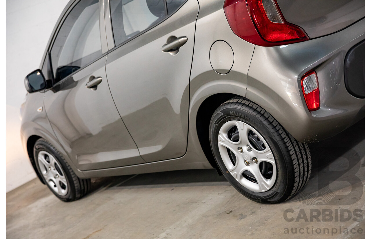 02/2020 Kia Picanto S (FWD) JA MY20 5D Hatchback Titanium Silver Metallic 1.2L