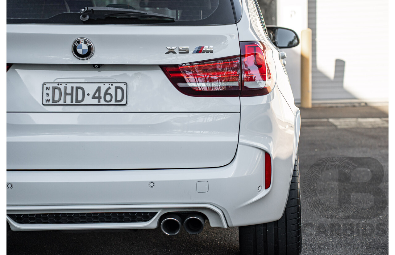 3/2015 BMW X5 M F85 4d Wagon Alpine White Twin Turbo V8 4.4L