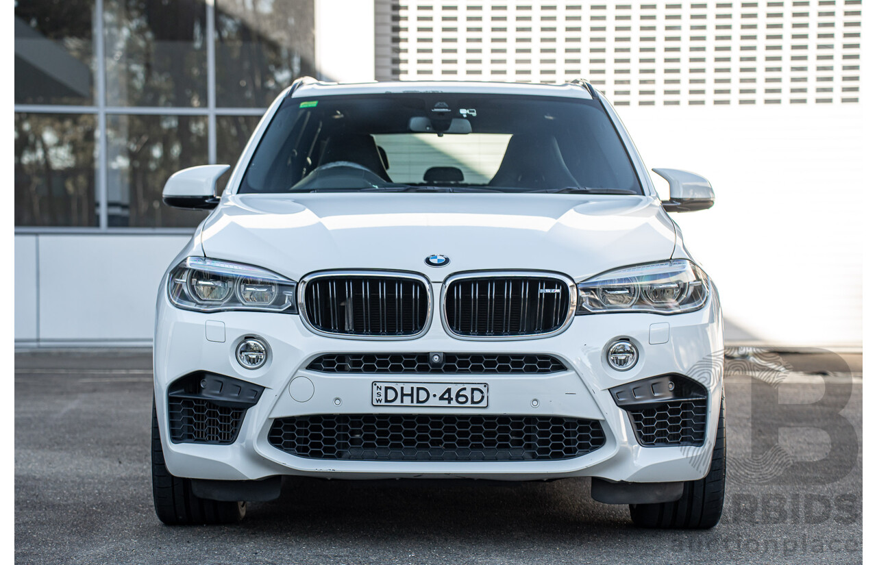 3/2015 BMW X5 M F85 4d Wagon Alpine White Twin Turbo V8 4.4L