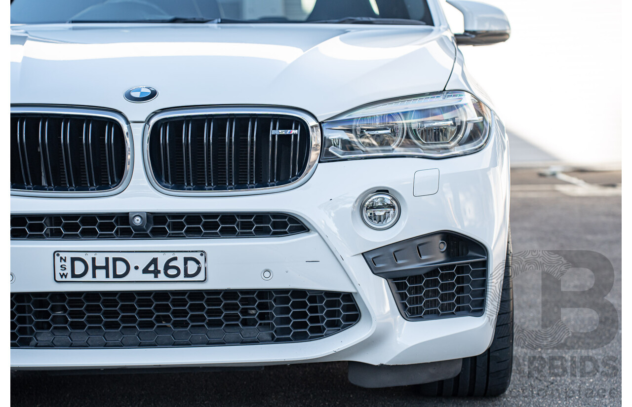 3/2015 BMW X5 M F85 4d Wagon Alpine White Twin Turbo V8 4.4L