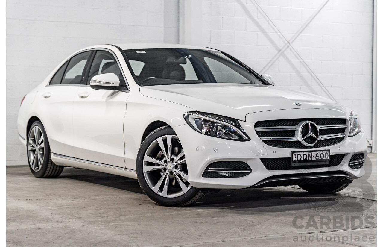10/2014 Mercedes-Benz C200 Avantgarde 205 4d Sedan Polar White Turbo 2.0L
