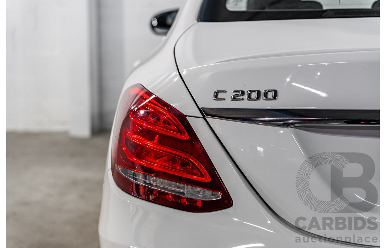 10/2014 Mercedes-Benz C200 Avantgarde 205 4d Sedan Polar White Turbo 2.0L
