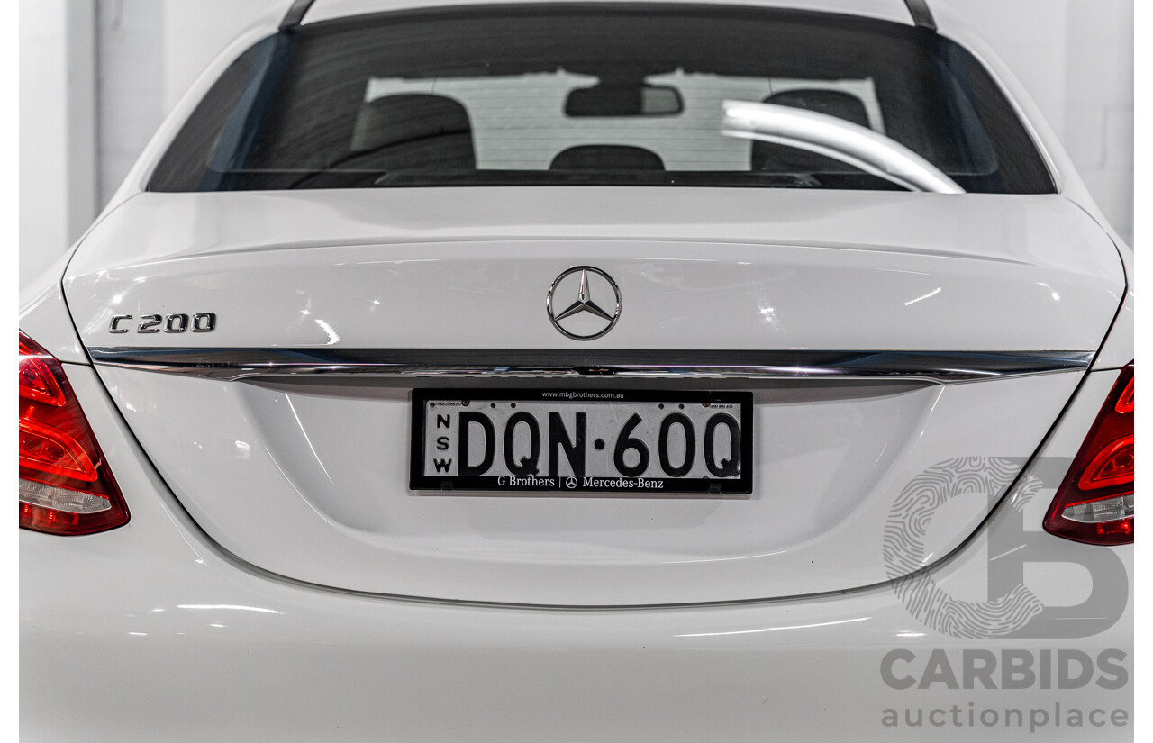 10/2014 Mercedes-Benz C200 Avantgarde 205 4d Sedan Polar White Turbo 2.0L