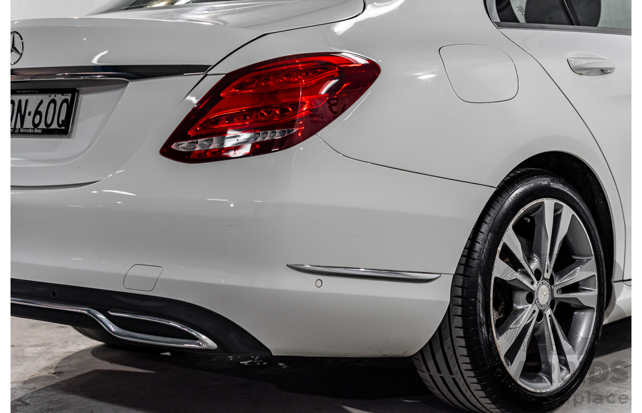 10/2014 Mercedes-Benz C200 Avantgarde 205 4d Sedan Polar White Turbo 2.0L