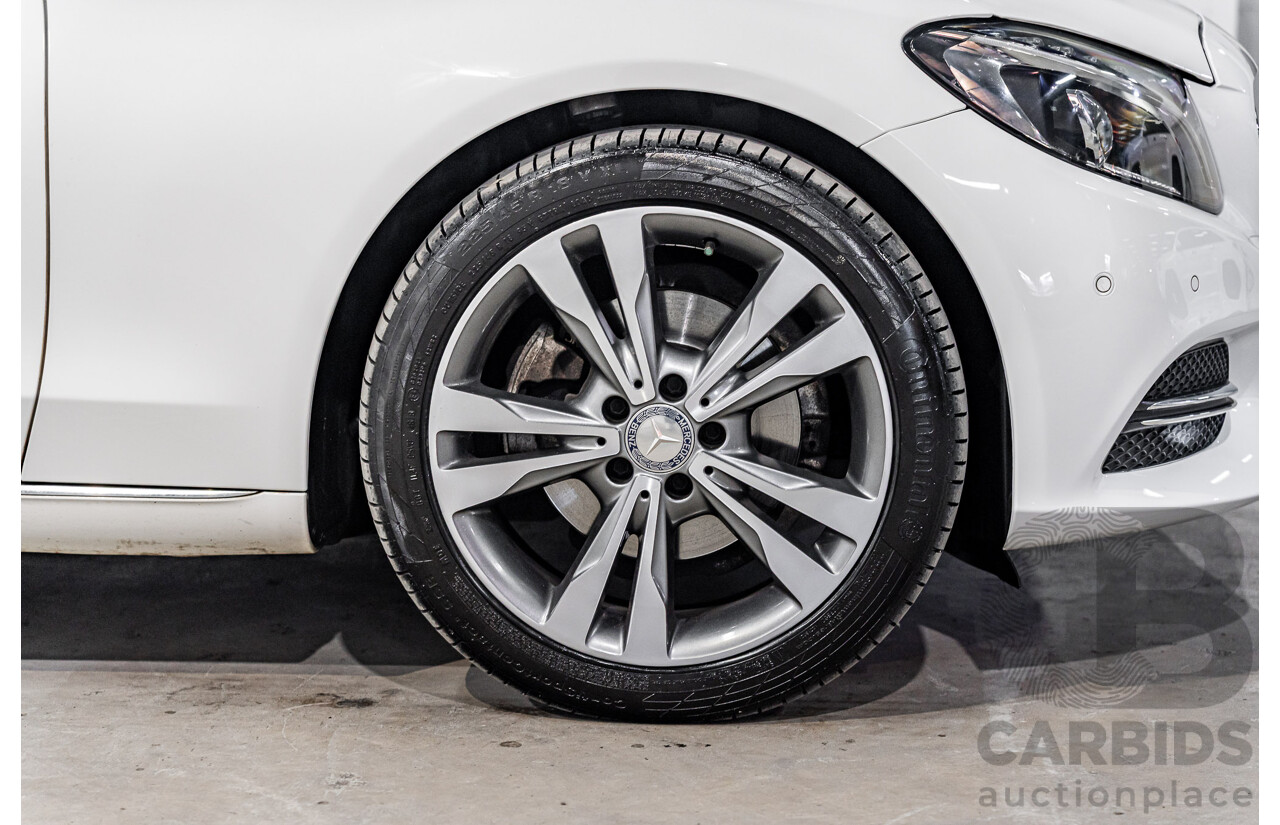 10/2014 Mercedes-Benz C200 Avantgarde 205 4d Sedan Polar White Turbo 2.0L