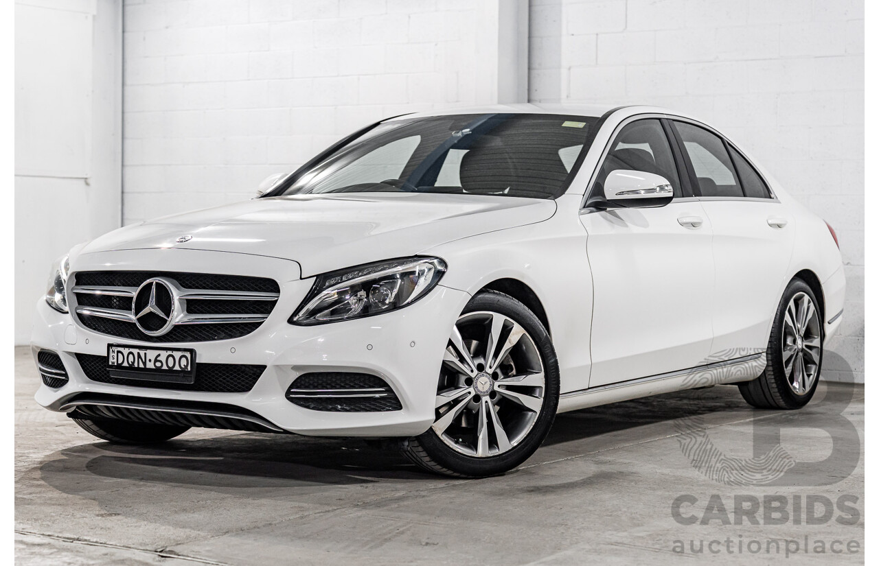 10/2014 Mercedes-Benz C200 Avantgarde 205 4d Sedan Polar White Turbo 2.0L