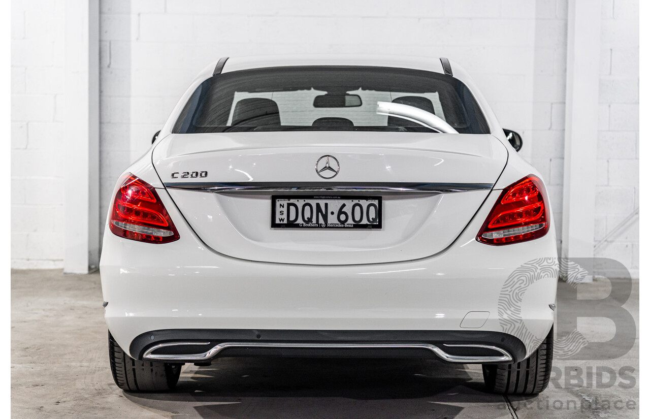 10/2014 Mercedes-Benz C200 Avantgarde 205 4d Sedan Polar White Turbo 2.0L