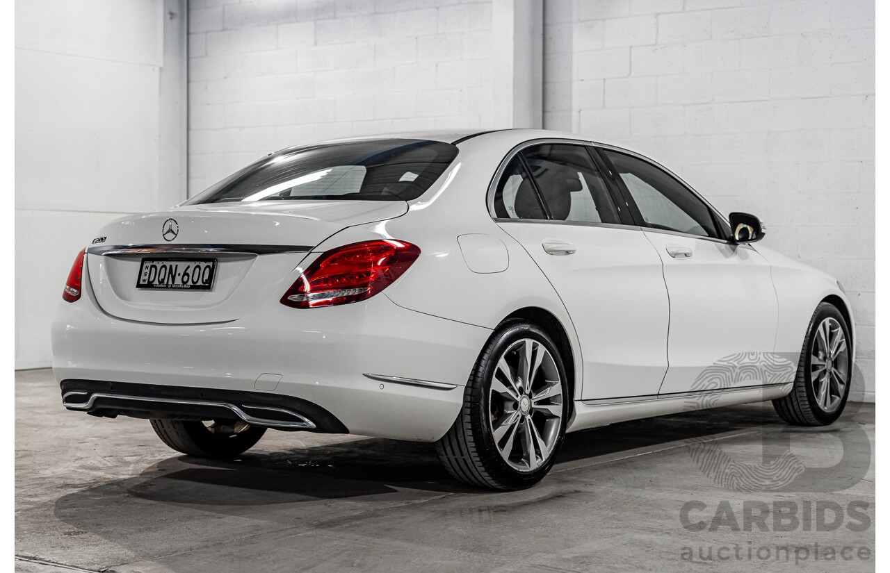 10/2014 Mercedes-Benz C200 Avantgarde 205 4d Sedan Polar White Turbo 2.0L