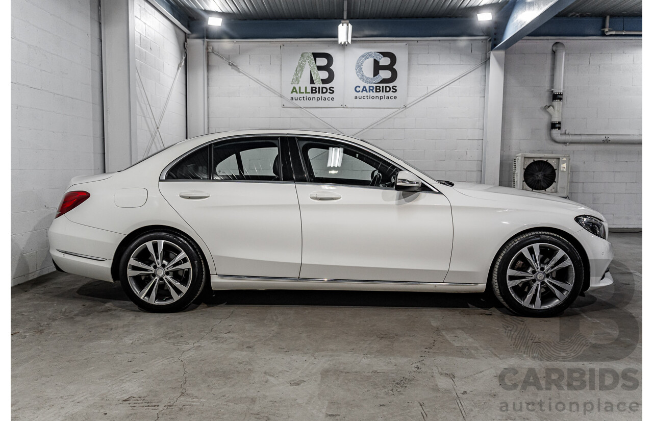 10/2014 Mercedes-Benz C200 Avantgarde 205 4d Sedan Polar White Turbo 2.0L