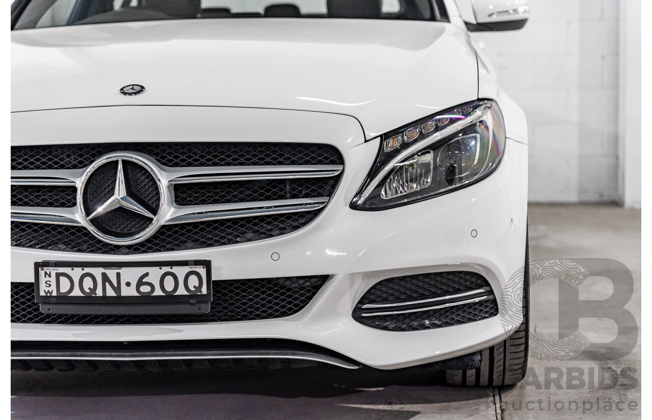 10/2014 Mercedes-Benz C200 Avantgarde 205 4d Sedan Polar White Turbo 2.0L