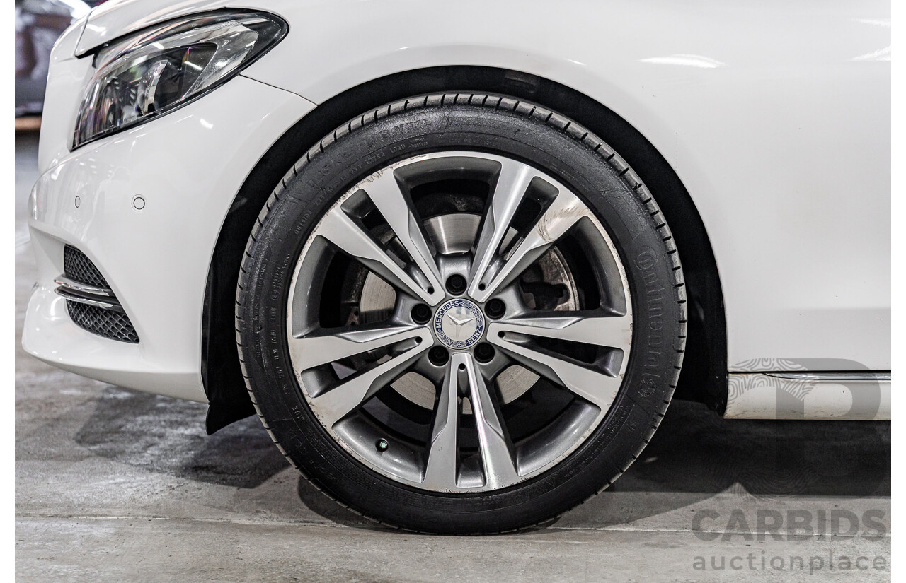 10/2014 Mercedes-Benz C200 Avantgarde 205 4d Sedan Polar White Turbo 2.0L