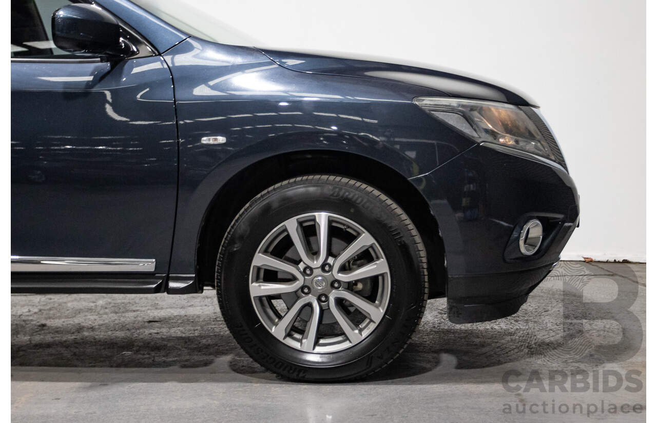 04/2016 Nissan Pathfinder ST-L (4x2) FWD R52 MY15 4D Wagon Galaxy Blue Metallic 3.5L