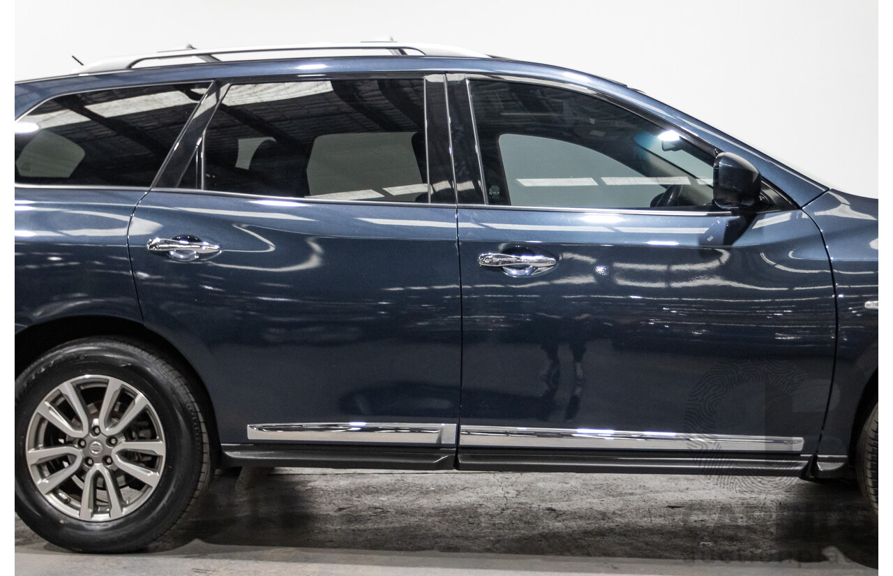 04/2016 Nissan Pathfinder ST-L (4x2) FWD R52 MY15 4D Wagon Galaxy Blue Metallic 3.5L