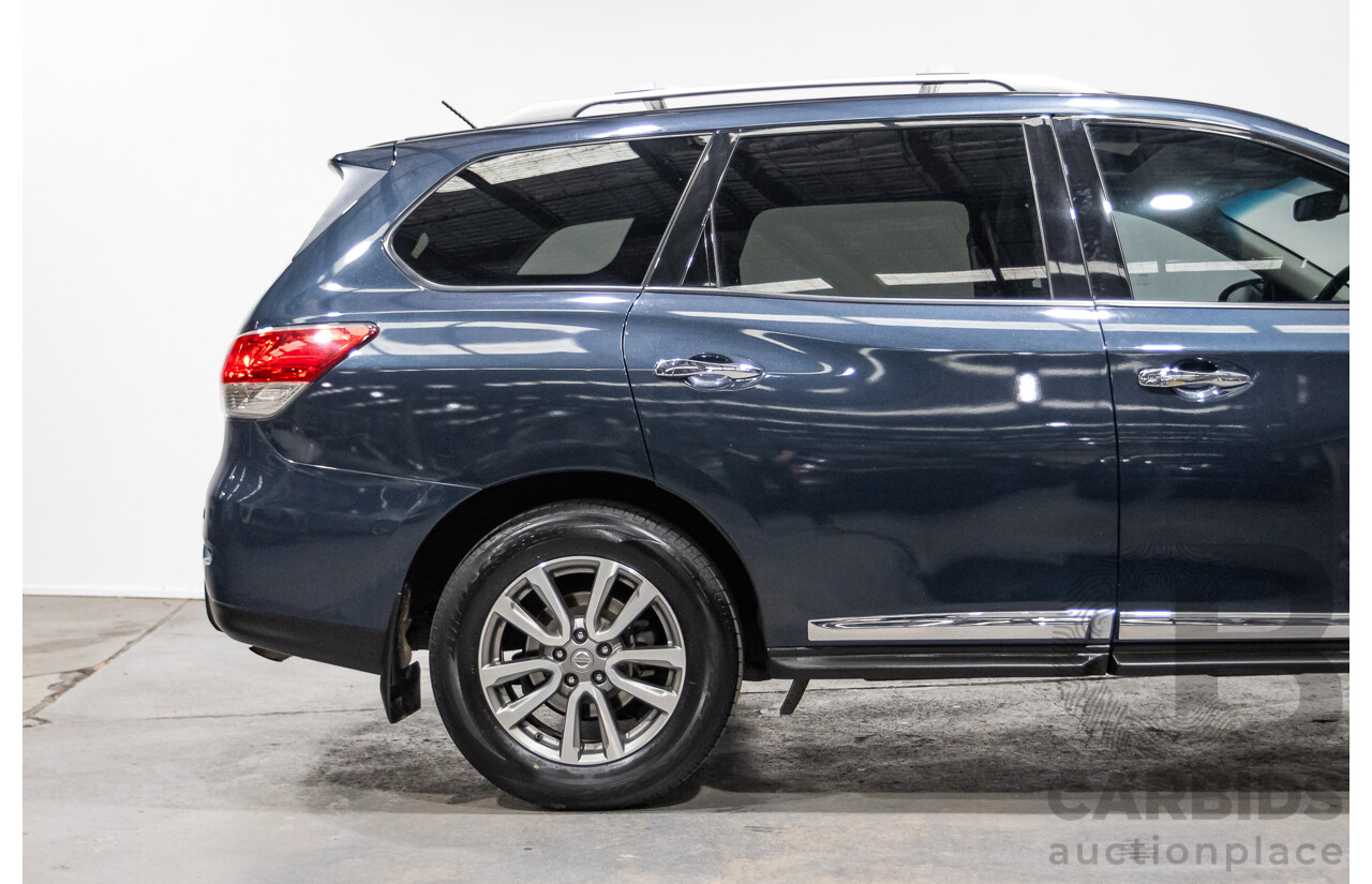 04/2016 Nissan Pathfinder ST-L (4x2) FWD R52 MY15 4D Wagon Galaxy Blue Metallic 3.5L