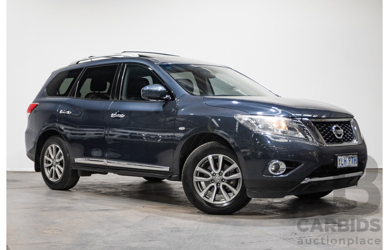 04/2016 Nissan Pathfinder ST-L (4x2) FWD R52 MY15 4D Wagon Galaxy Blue Metallic 3.5L