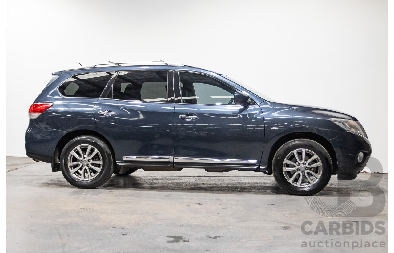04/2016 Nissan Pathfinder ST-L (4x2) FWD R52 MY15 4D Wagon Galaxy Blue Metallic 3.5L