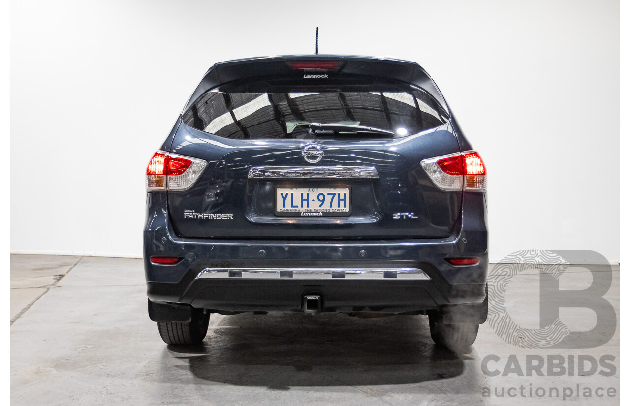 04/2016 Nissan Pathfinder ST-L (4x2) FWD R52 MY15 4D Wagon Galaxy Blue Metallic 3.5L