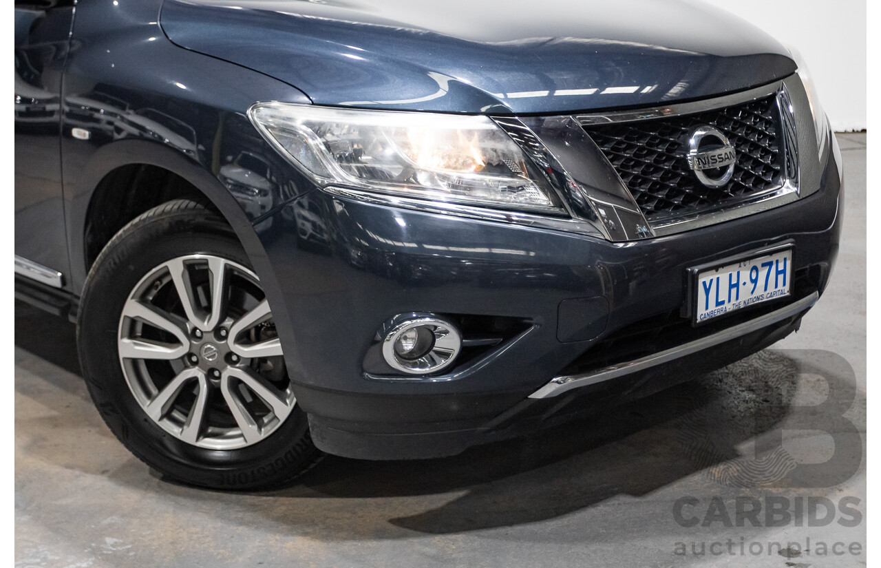 04/2016 Nissan Pathfinder ST-L (4x2) FWD R52 MY15 4D Wagon Galaxy Blue Metallic 3.5L
