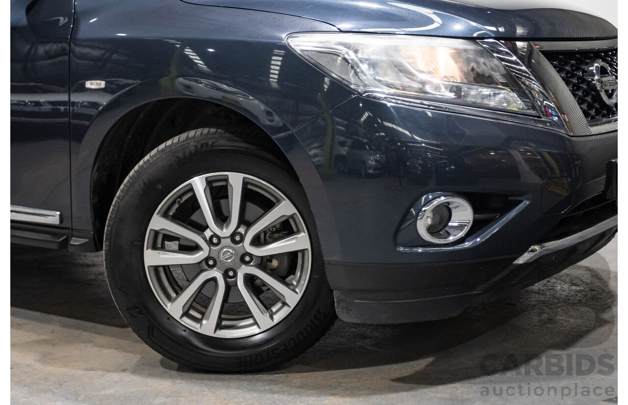 04/2016 Nissan Pathfinder ST-L (4x2) FWD R52 MY15 4D Wagon Galaxy Blue Metallic 3.5L