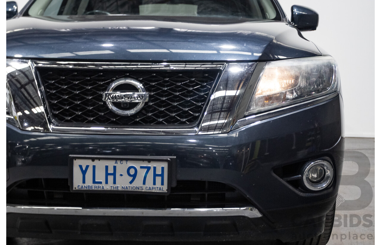 04/2016 Nissan Pathfinder ST-L (4x2) FWD R52 MY15 4D Wagon Galaxy Blue Metallic 3.5L