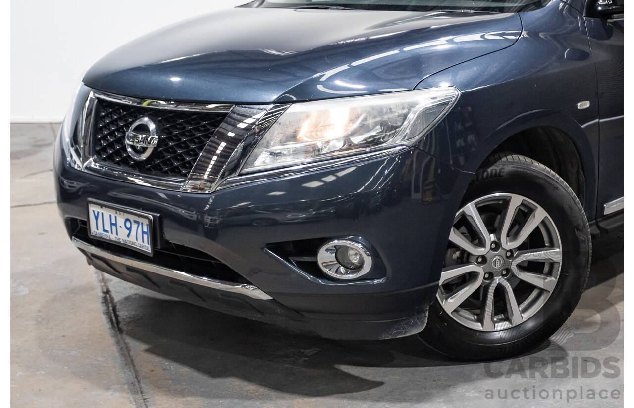 04/2016 Nissan Pathfinder ST-L (4x2) FWD R52 MY15 4D Wagon Galaxy Blue Metallic 3.5L