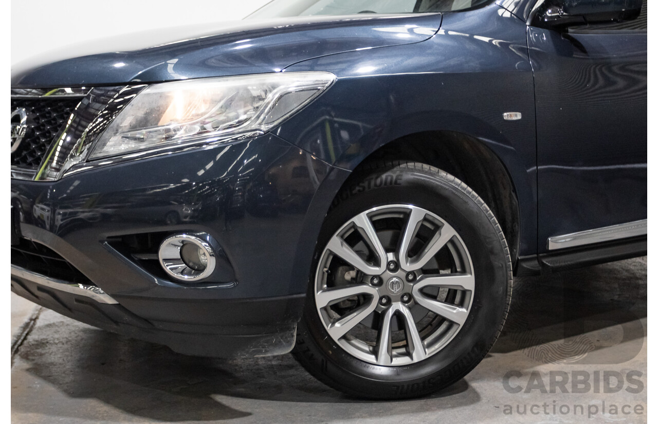 04/2016 Nissan Pathfinder ST-L (4x2) FWD R52 MY15 4D Wagon Galaxy Blue Metallic 3.5L