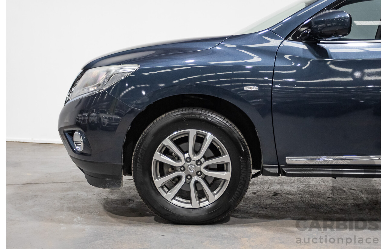 04/2016 Nissan Pathfinder ST-L (4x2) FWD R52 MY15 4D Wagon Galaxy Blue Metallic 3.5L