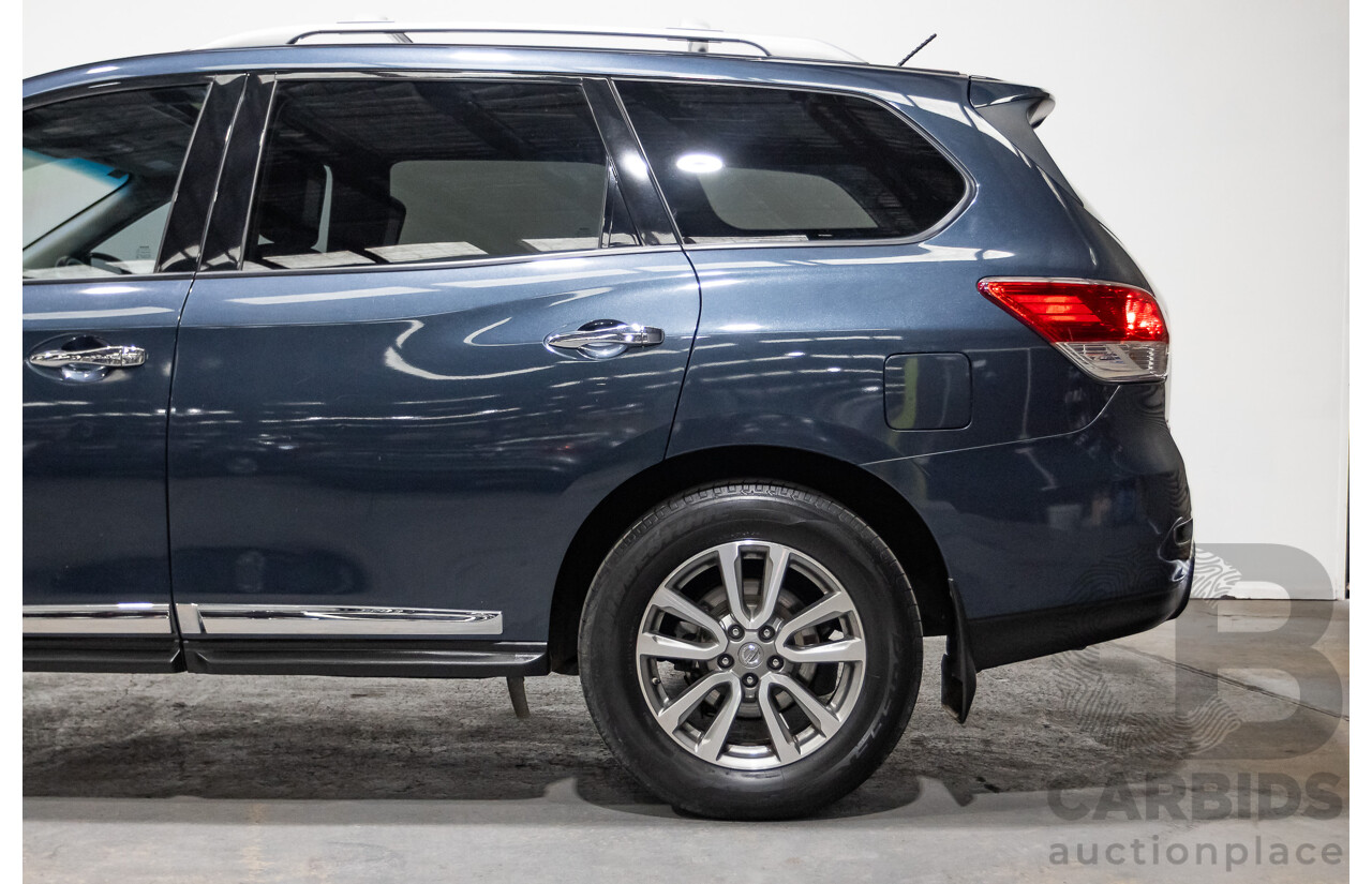 04/2016 Nissan Pathfinder ST-L (4x2) FWD R52 MY15 4D Wagon Galaxy Blue Metallic 3.5L