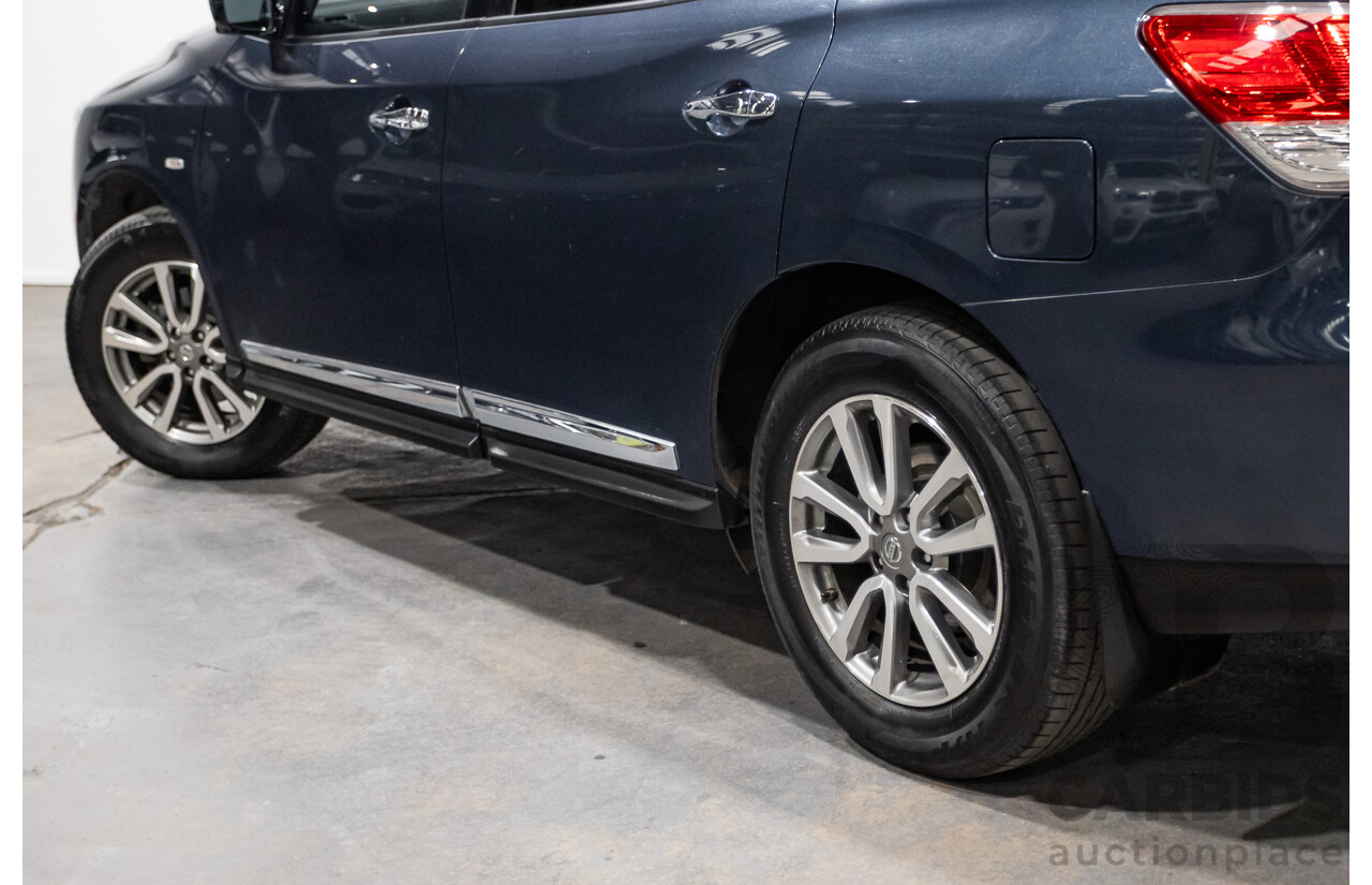 04/2016 Nissan Pathfinder ST-L (4x2) FWD R52 MY15 4D Wagon Galaxy Blue Metallic 3.5L