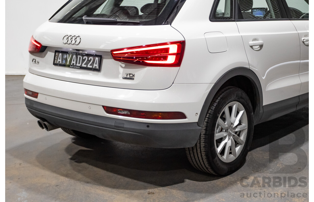 06/2018 Audi Q3 2.0 TDI Quattro (AWD) 8U MY18 4d Wagon Candy White Turbo Diesel 2.0L