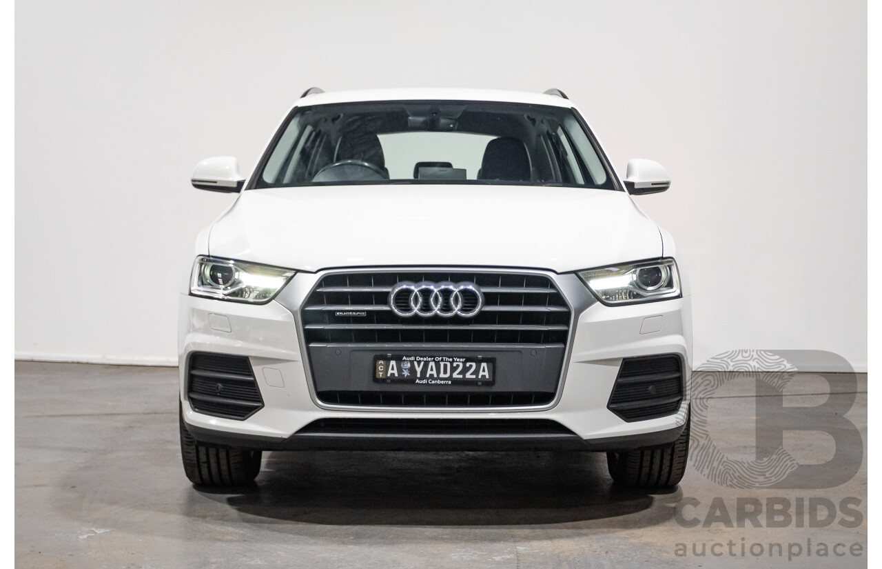 06/2018 Audi Q3 2.0 TDI Quattro (AWD) 8U MY18 4d Wagon Candy White Turbo Diesel 2.0L