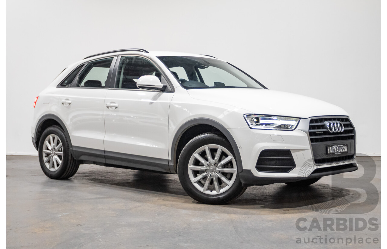 06/2018 Audi Q3 2.0 TDI Quattro (AWD) 8U MY18 4d Wagon Candy White Turbo Diesel 2.0L