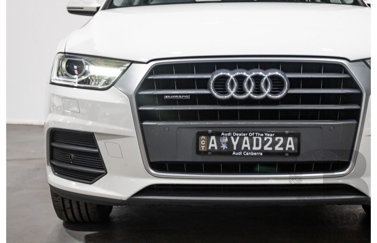 06/2018 Audi Q3 2.0 TDI Quattro (AWD) 8U MY18 4d Wagon Candy White Turbo Diesel 2.0L