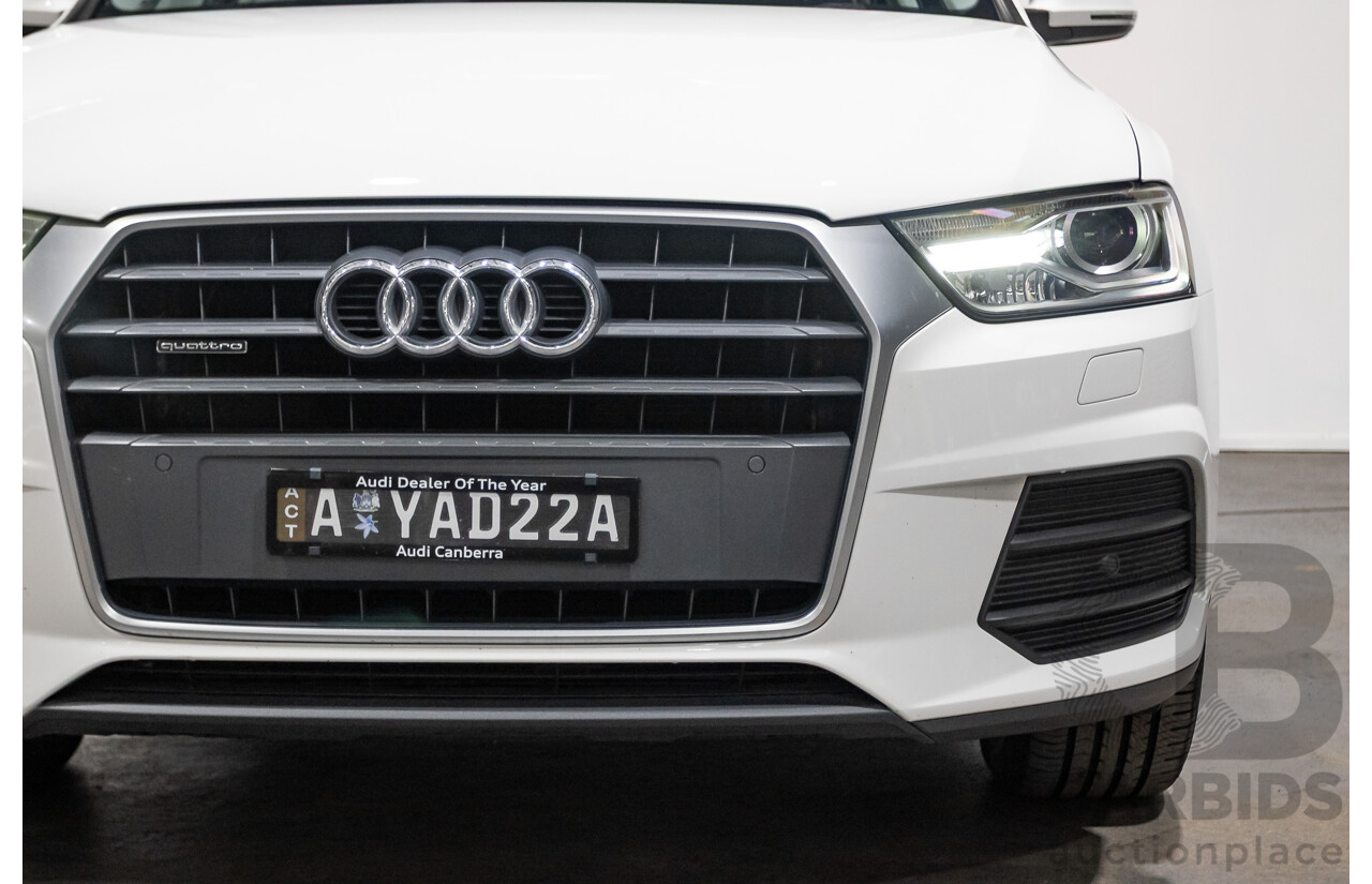 06/2018 Audi Q3 2.0 TDI Quattro (AWD) 8U MY18 4d Wagon Candy White Turbo Diesel 2.0L