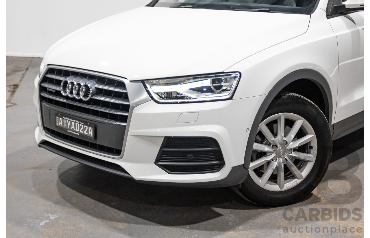 06/2018 Audi Q3 2.0 TDI Quattro (AWD) 8U MY18 4d Wagon Candy White Turbo Diesel 2.0L