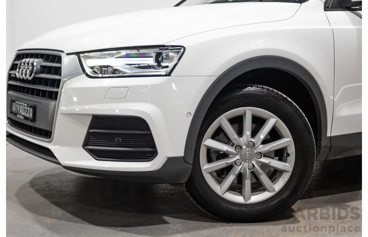 06/2018 Audi Q3 2.0 TDI Quattro (AWD) 8U MY18 4d Wagon Candy White Turbo Diesel 2.0L