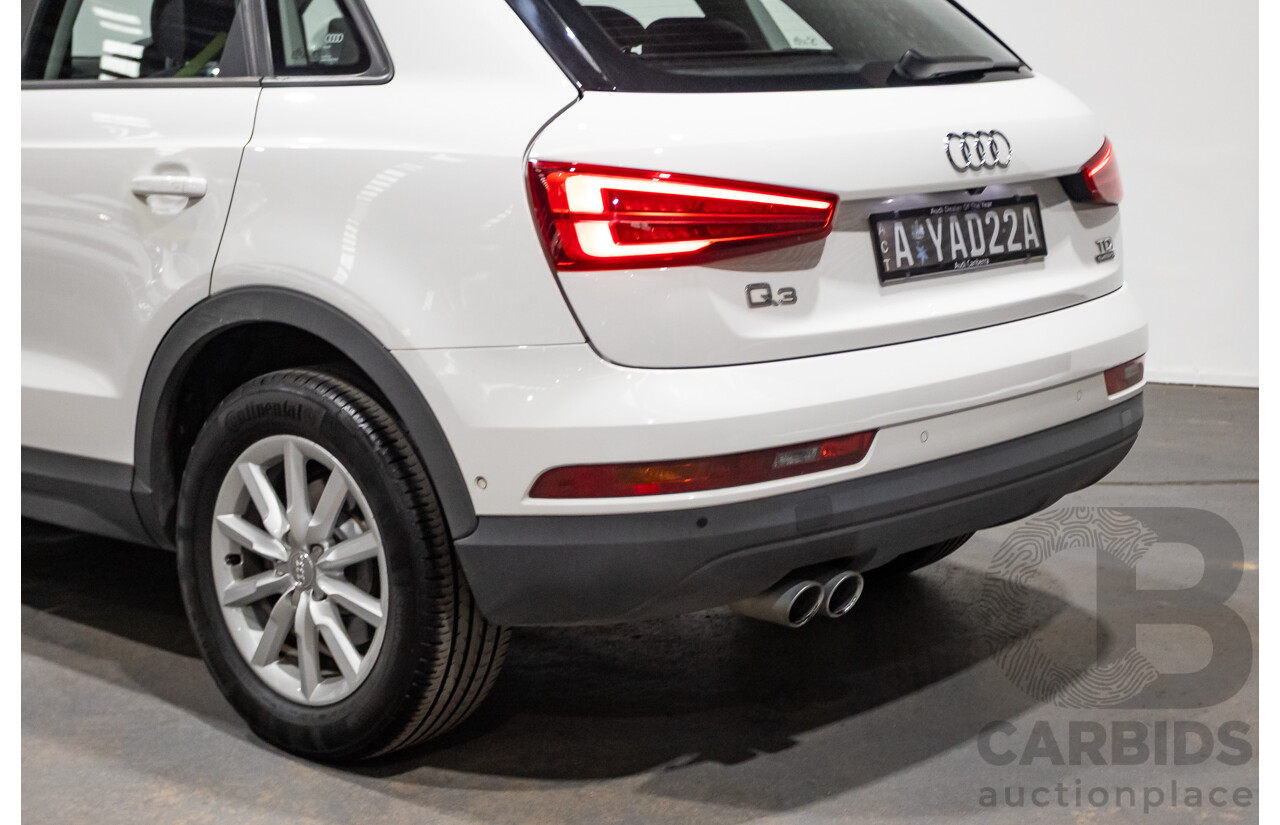 06/2018 Audi Q3 2.0 TDI Quattro (AWD) 8U MY18 4d Wagon Candy White Turbo Diesel 2.0L