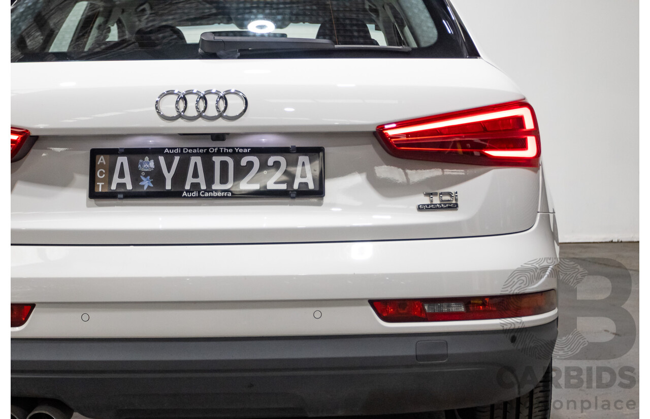 06/2018 Audi Q3 2.0 TDI Quattro (AWD) 8U MY18 4d Wagon Candy White Turbo Diesel 2.0L
