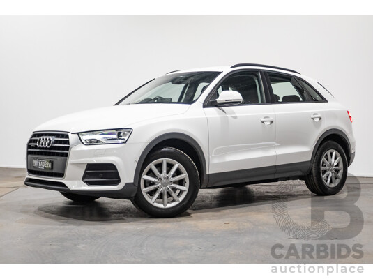 06/2018 Audi Q3 2.0 TDI QUATTRO (110kW) (AWD) 8U MY18 4D Wagon Candy White Turbo Diesel 2.0L