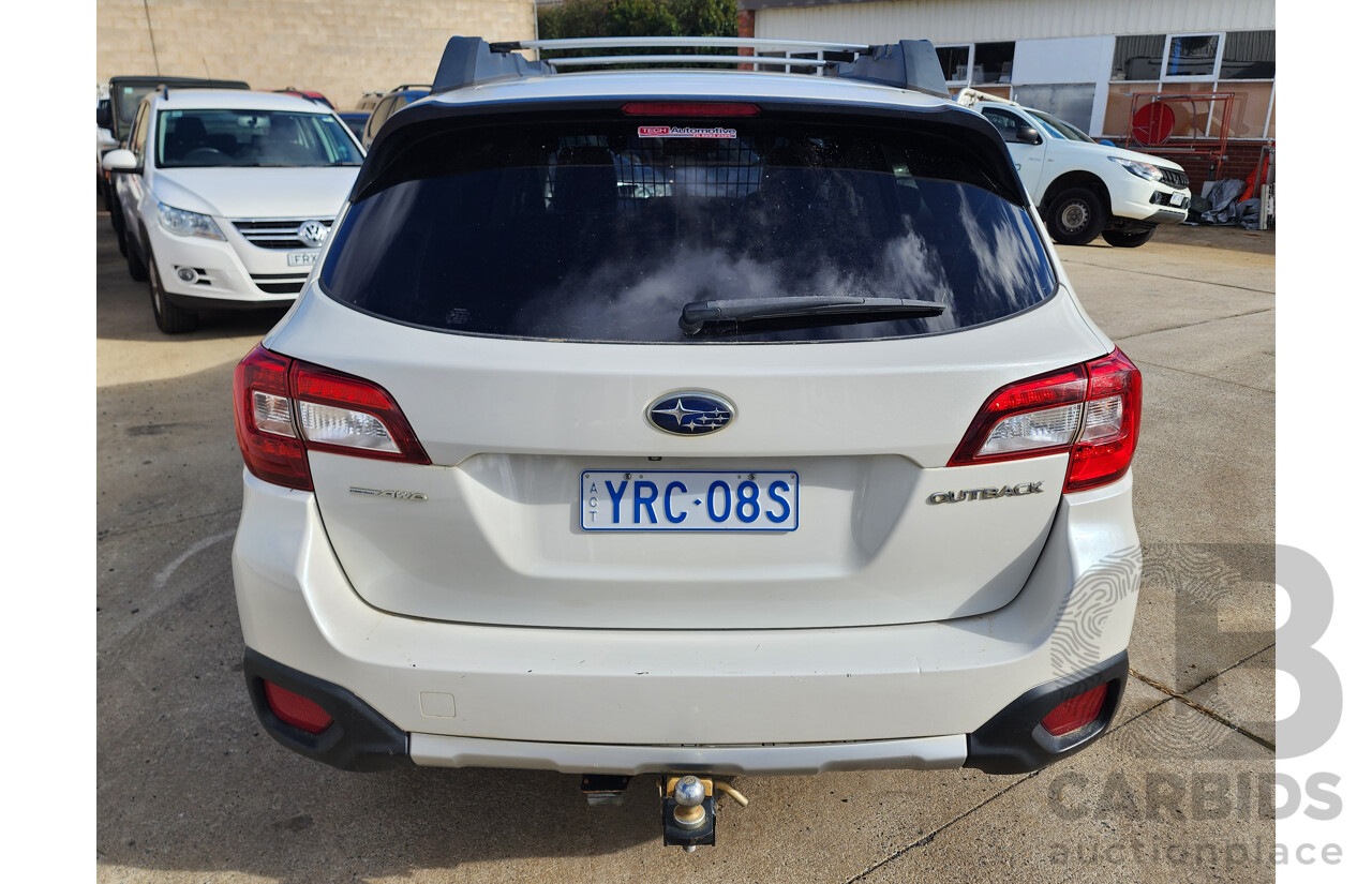 1/2015 Subaru Outback 3.6R MY15 4d Wagon White 3.6L