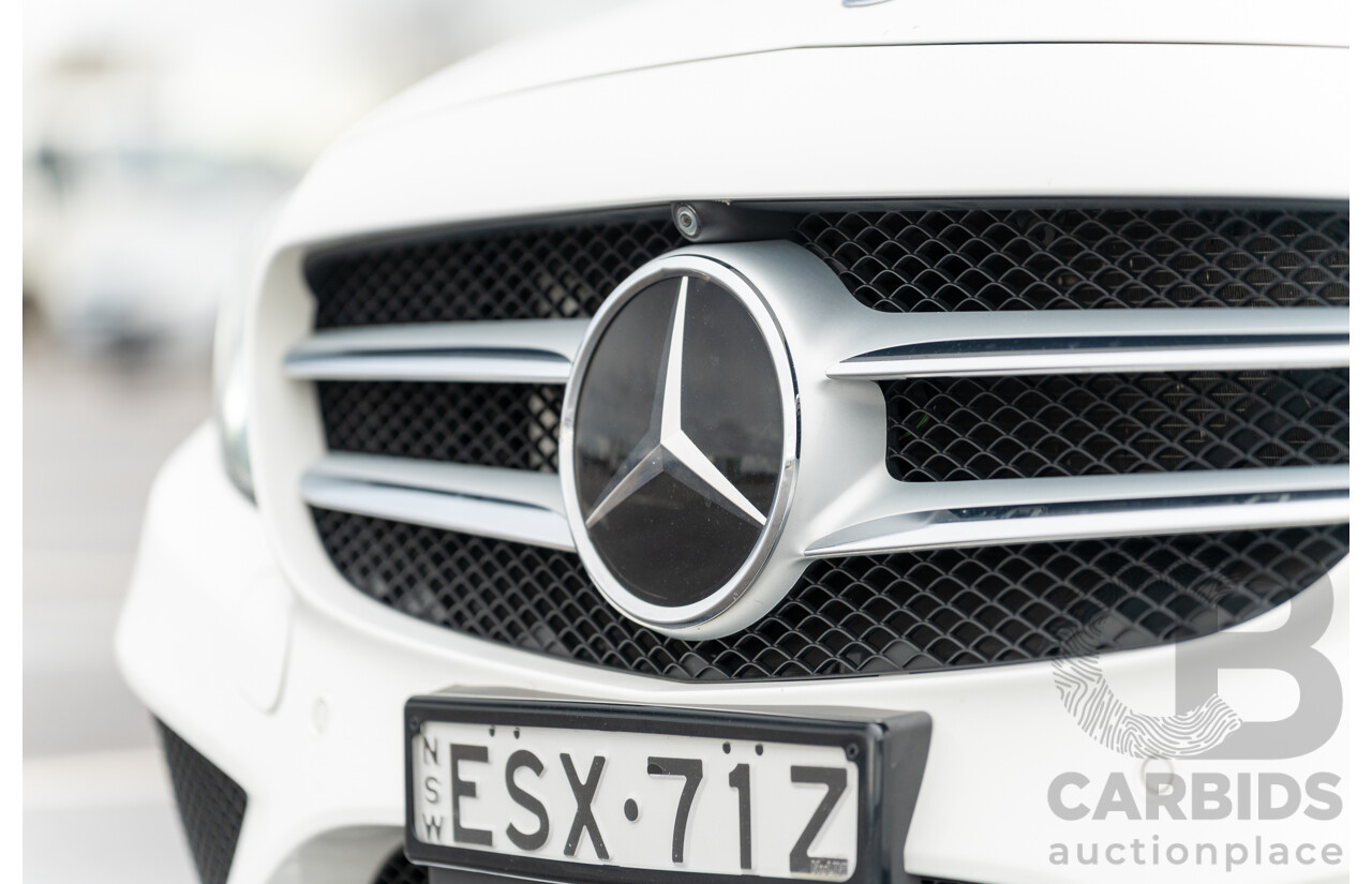 8/2016 Mercedes Benz C250 Estate AMG Line 205 MY16 4d Wagon Polar White Turbo 2.0L