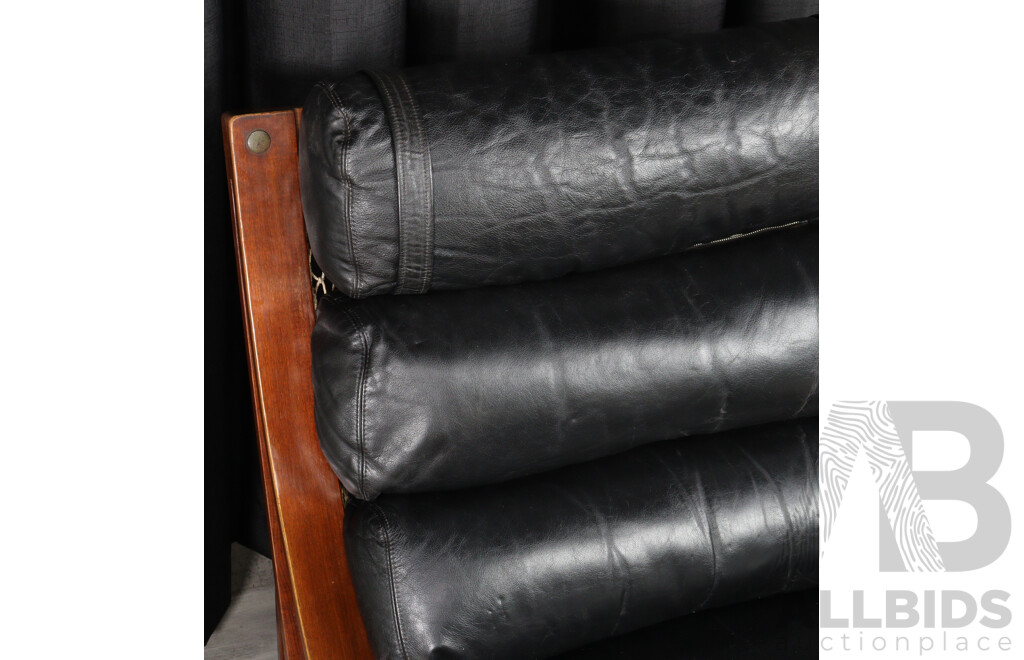 Pair of Tessa T4 Armchairs and Footstool by Fred Lowen